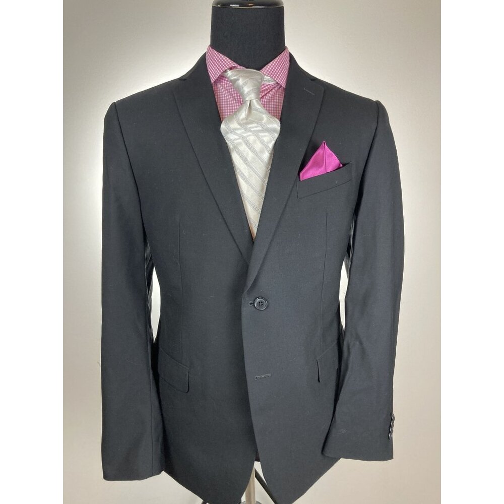 John Varvatos Black Modern 2Btn Sport Jacket 44R 44 R